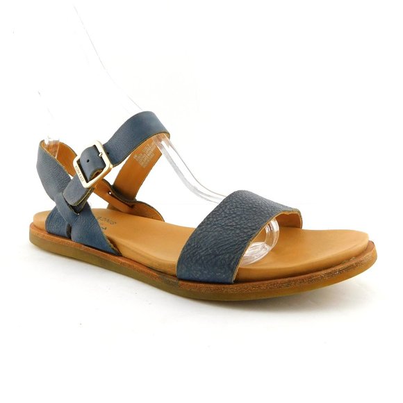 New KORK EASE Slate Blue Leather Ankle Strap Sandals 9 - Picture 1 of 6